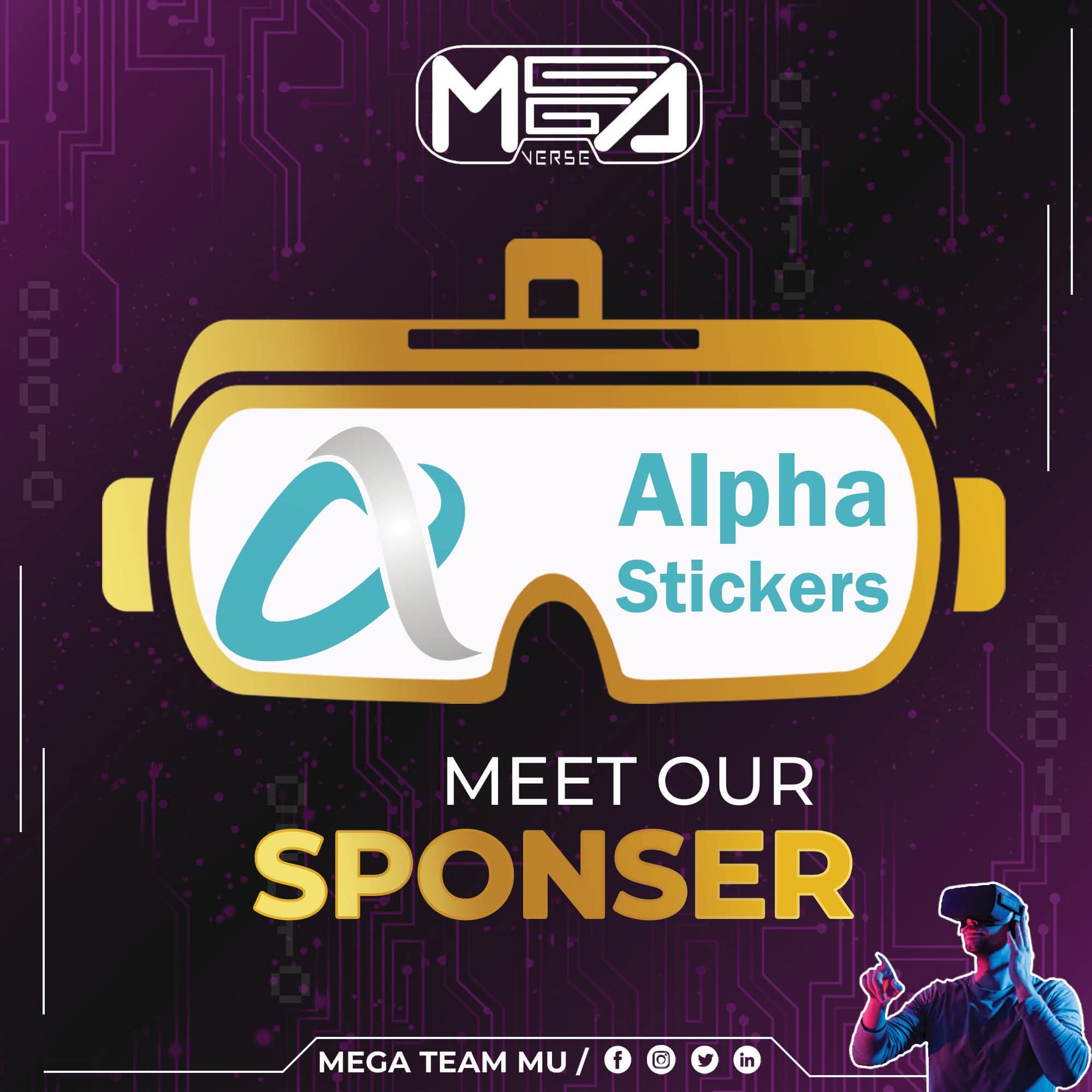 Alpha Stickers logo